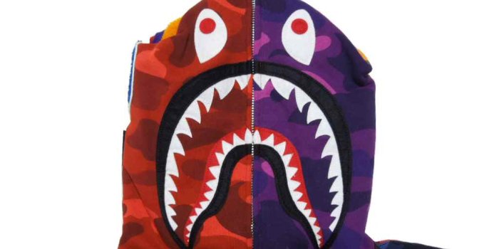 1024x768 A BATHING APE (APE) COLOR CAMO CRAZY SHARK FULL ZIP HOODIE (Hoodie) shark  フルジップフーディー BAPE bape