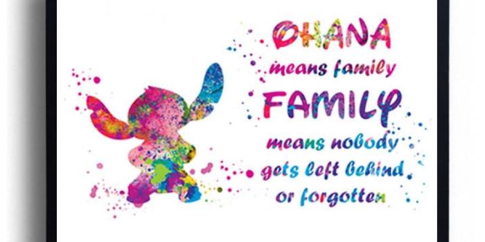 1024x768 Lilo and Stitch Ohana quote Ohana meaning Family print Lilo and