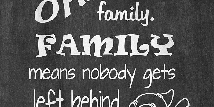 1200x1500 Ohana Means Family - Inspired by Lilo and Stitch - Chalkboard Background  Poster Print Photo Quality - Made in USA - Disney Inspired - Home Art Print 