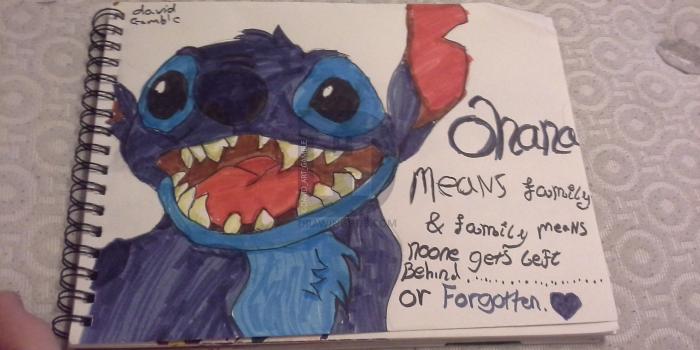 2560x1440 Stitch Drawing Ohana at PaintingValley.com | Explore collection of