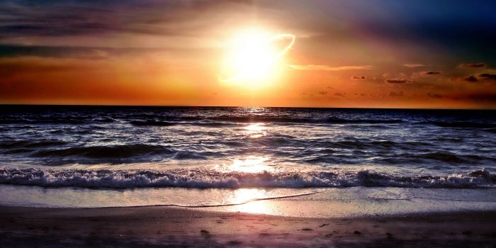 2560x1600 Beach Sunset Desktop Wallpaper - HD WAR WALLPAPERS