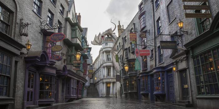2700x1800 An HD picture of Diagon Alley from Universal Orlando, Florida is