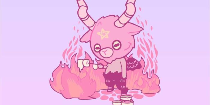 1081x1921 61445994 Pastel Goth Wallpaper - Kawaii Satan (#323642) - HD