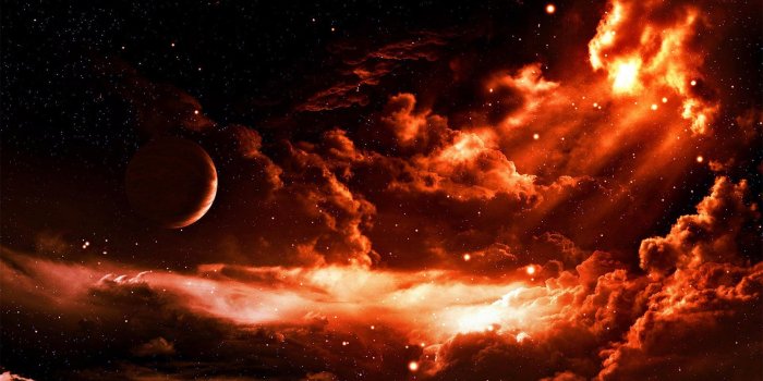 1920x1080 Red Moon Wallpaper HD