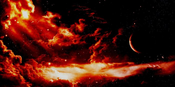 1920x1200 Red moon wallpaper - SF Wallpaper