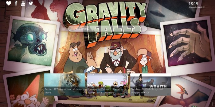 1919x969 Gravity Falls wallpaper New Tab - New Tabsy