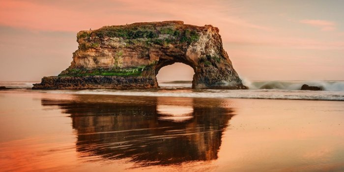 1332x850 Wallpaper sea, rock, CA, California, Santa Cruz, Santa Cruz images