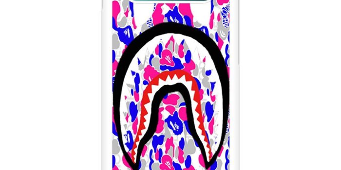 1024x1024 Bape Shark Camo Logo Bathing Ape Wallpapers Samsung Galaxy S10 Case