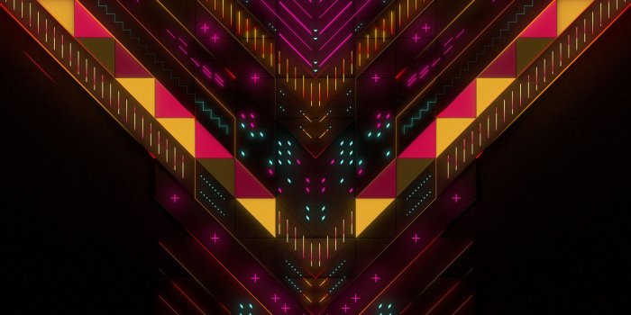 1366x768 1366x768 Neon Abstract Geometry Digital Art 1366x768 Resolution HD