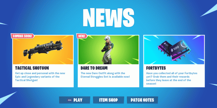 1920x1080 Fortnite 9.40 Patch Features New Tactical Shotguns [Update: It's Out