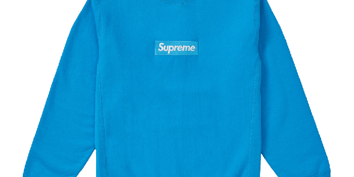 1024x768 Supreme Box Logo Crewneck (FW18) Bright Royal