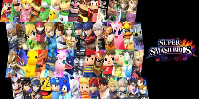 1920x1080 Smash Roster Wallpaper Loading Screen [Super Smash Bros. (Wii U