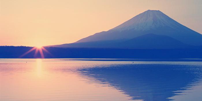 1920x1080 A retro-style wallpaper i made of Mount Fuji, Japan : wallpapers