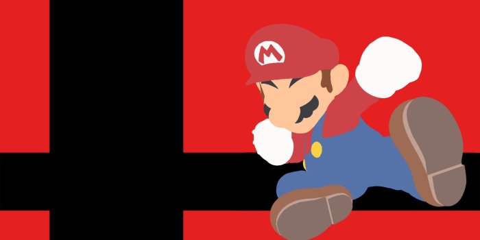 1920x1080 ArtStation - Super Smash Bros Ultimate Wallpaper - Mario Minimalist
