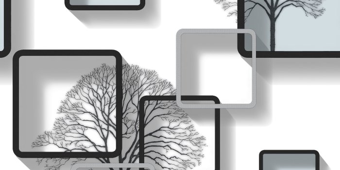 2650x2650 Modern Black and Grey patterned 3D Wallpaper - 8130