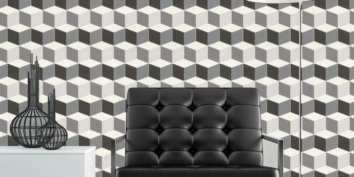 1483x1500 Details about 3D Effect Geometric Square Wallpaper Paste Wall Vinyl
