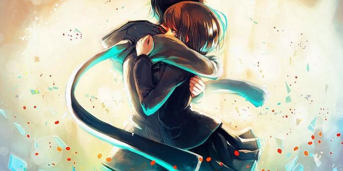 1600x1200 Image for Cute Anime People Hugging Wallpaper HD Background | Anime