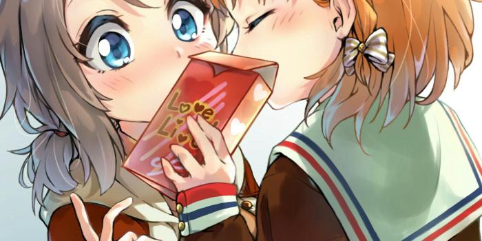 1500x1592 Hiding The Pocky Kiss [Love Live! Sunshine!!] - Imgur