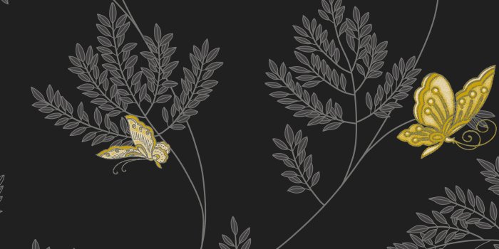 4000x4000 Hermione Floral Black, Grey & Yellow Wallpaper (#403124) - HD