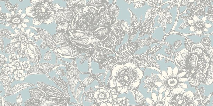 1500x1500 M1186 Crown Wild Hedgerow Floral Light Blue Wallpaper