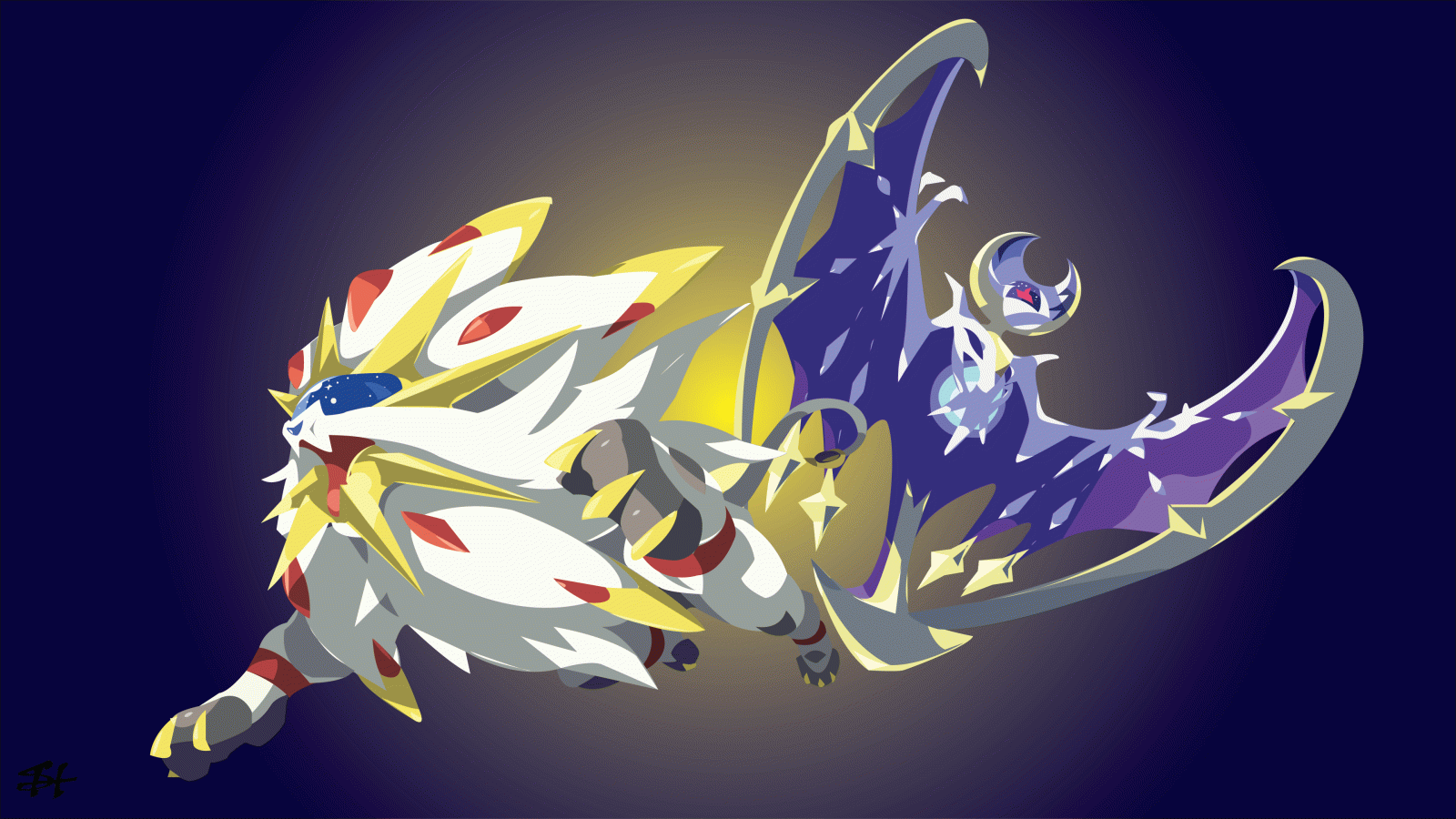 3842x2162 Solgaleo and Lunala 4k Ultra HD Wallpaper | Background Image