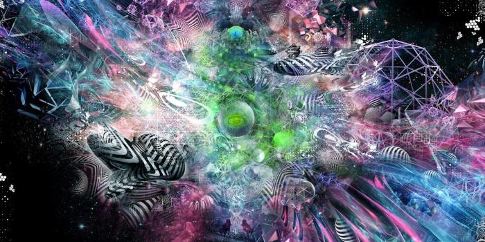 1600x1000 Galaxy Trippy Psychedelic Art Wallpaper Desktop Hd - Fond D Écran