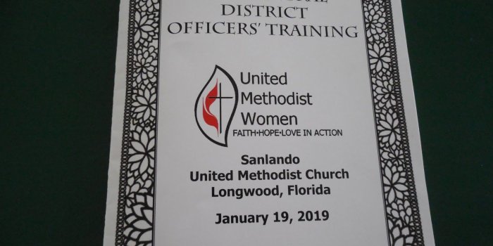 1600x1200 First UMC, Clermont: OFFICERS' TRAINING