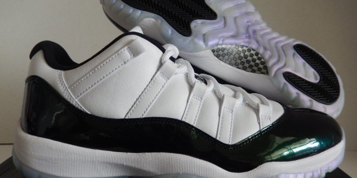 1600x1200 Nike 528895-145 Air Jordan 11 XI Retro Low Easter Emerald Green Size 12  Shoes