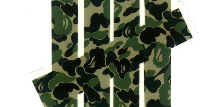 1111x1111 1251 Undefeated x A Bathing Ape Camo 6x7 cm, decal sticker in 2019