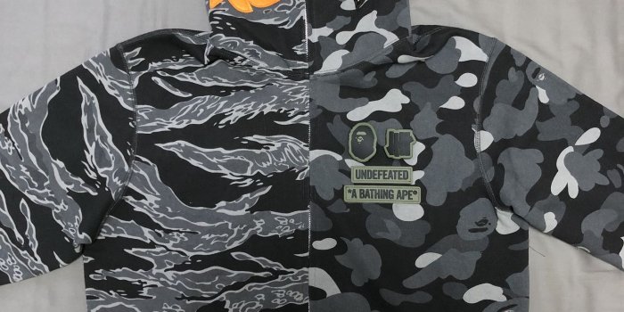 1536x2048 Bape x undefeated tiger shark half full zip hoodie - Album on Imgur