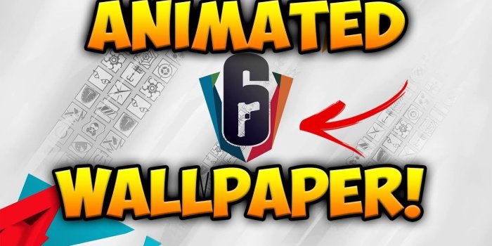 1280x720 How to Get a AMAZING Animated Wallpaper! - Rainbow Six Siege