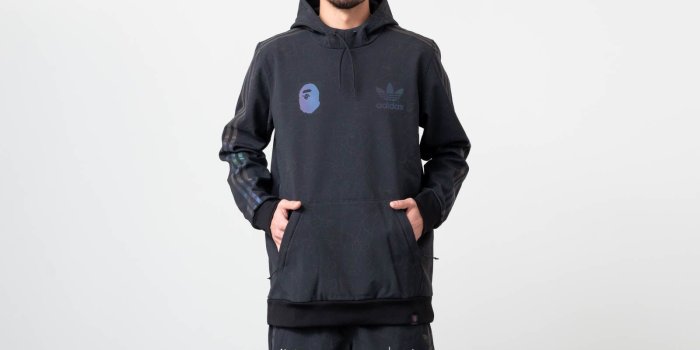 1600x900 adidas x BAPE Tech Hoodie Black | Footshop
