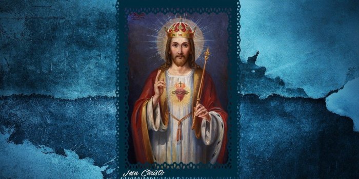 1332x850 Wallpaper texture, blue, crown, jesus christ, king, latin, rex