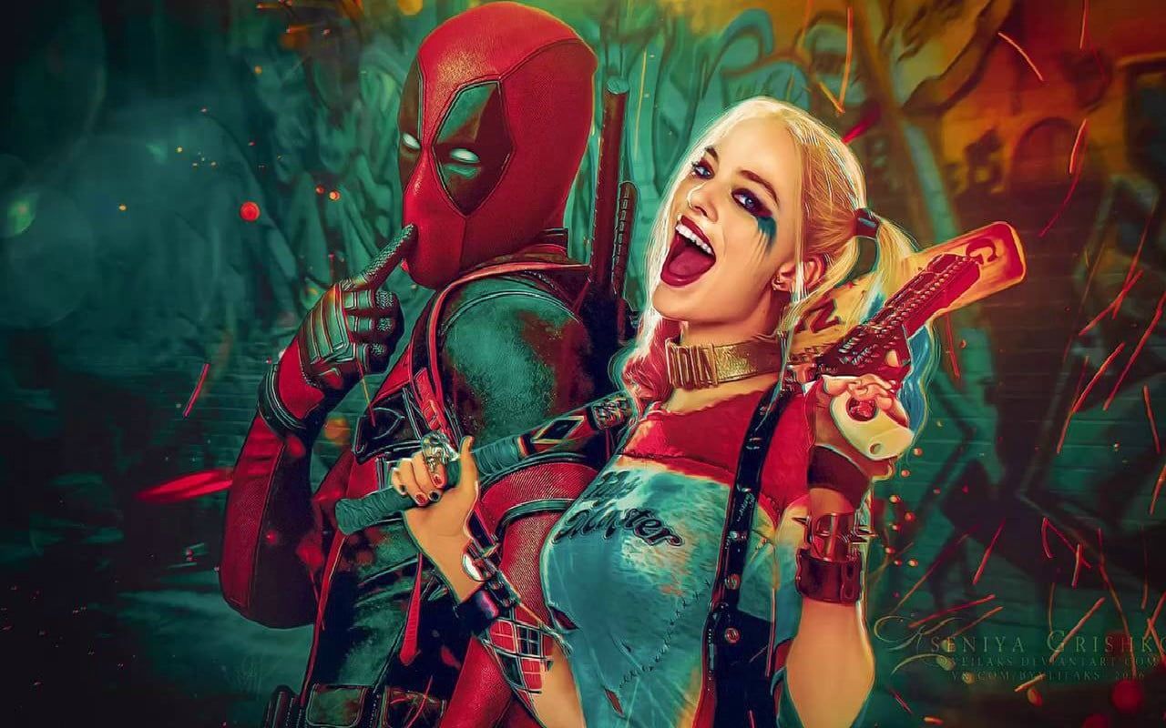 1280x800 Deadpool and Harley Quinn wallpaper, Harley Quinn, dead pool, Margot