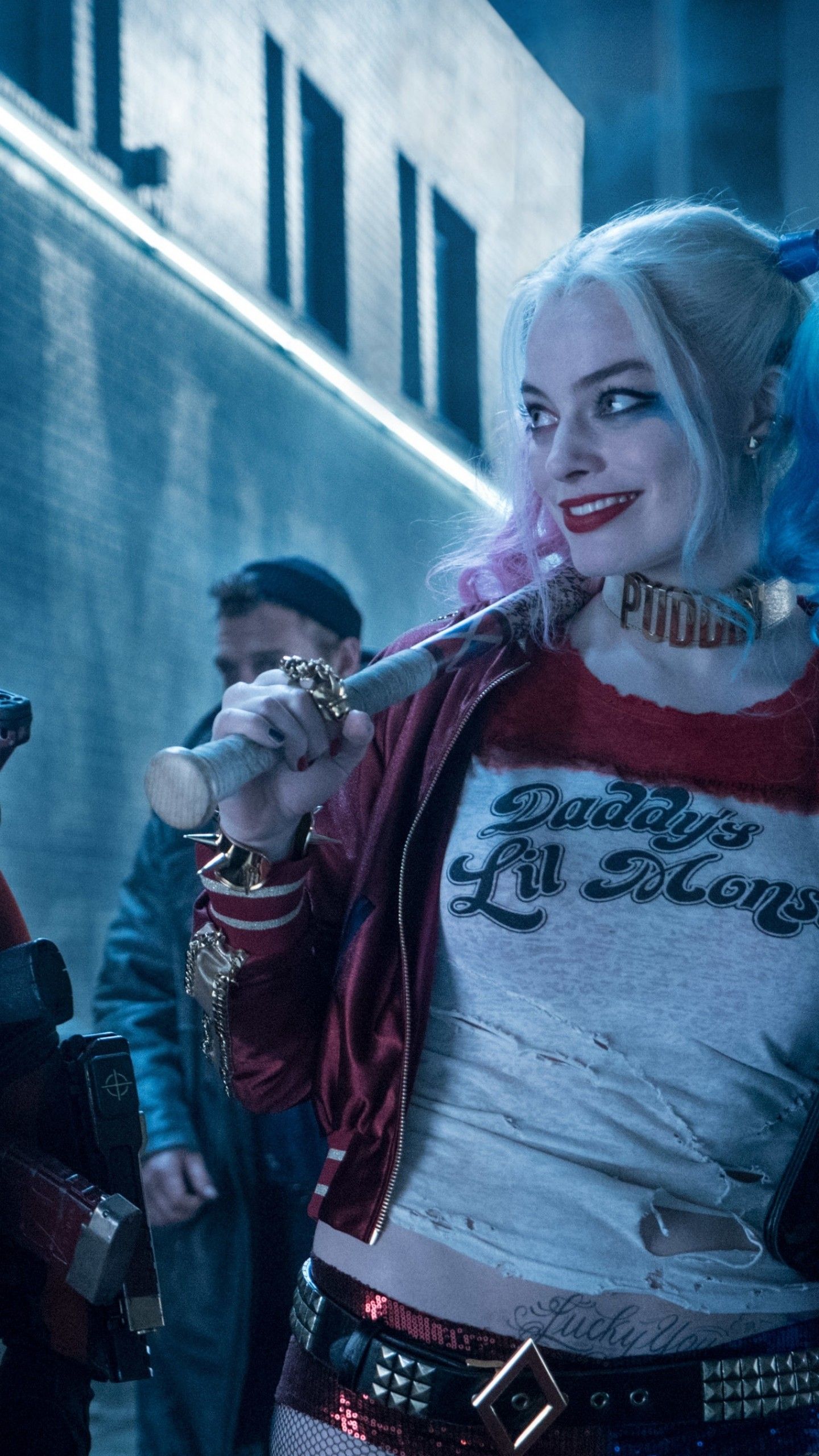 1440x2560 Wallpaper Suicide Squad, Harley Quinn, Margot Robbie, Will Smith