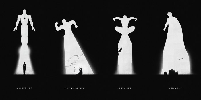 3240x1078 monochrome, Black, Dark, Silhouette, Marvel Comics, DC Comics