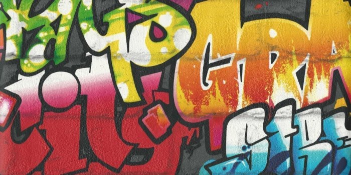 1920x1139 Kids Club Neon Graffiti Wallpaper Border | Rasch