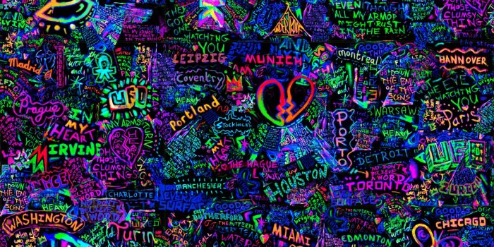 1277x1280 adobe photoshop - Create the 'neon graffiti', 'neon spray paint