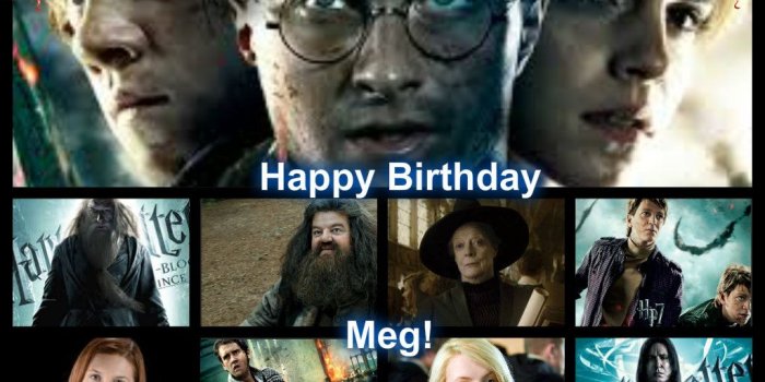 1024x768 Harry Potter images Happy Birthday for my friend Meg HD wallpaper