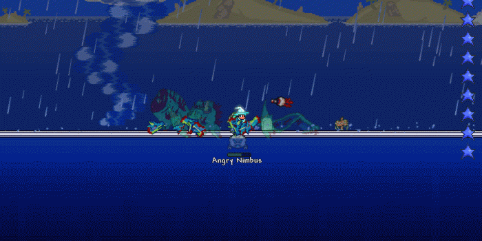 1024x768 Duke Fishron 1 HP clutch : Terraria