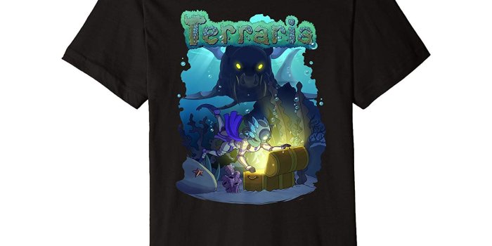 1500x1402 Amazon.com: Terraria T-Shirt: Duke Fishron's Domain: Clothing