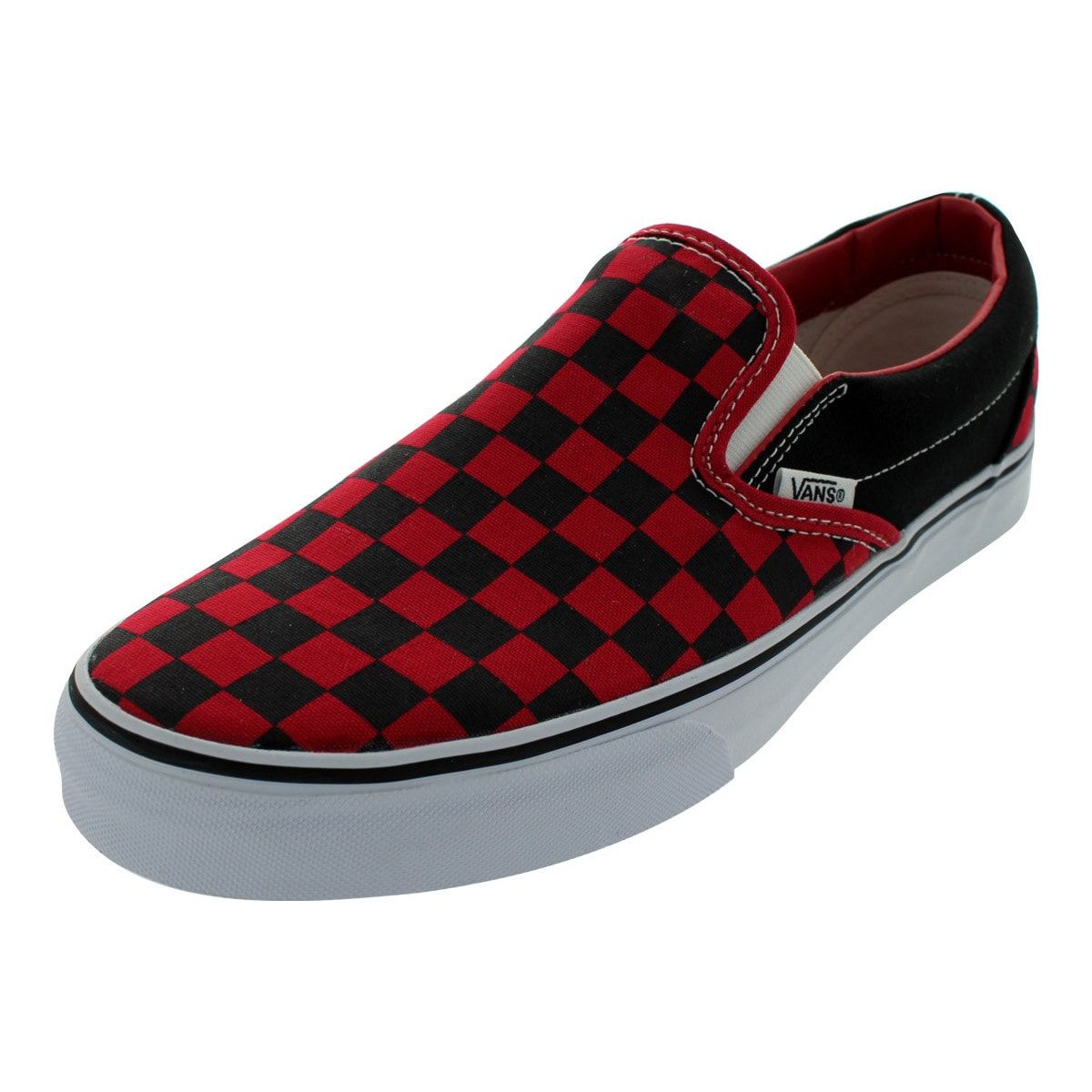 1200x1200 Vans Classic Slip-on Formula One Black Checkerboard Skate Shoes