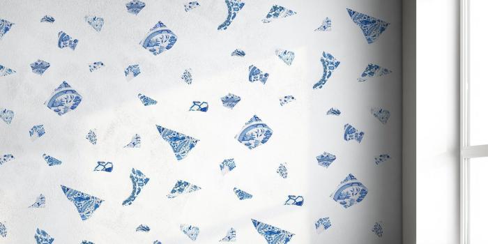 1500x1500 contemporary wallpaper / nonwoven fabric / art print / marble look