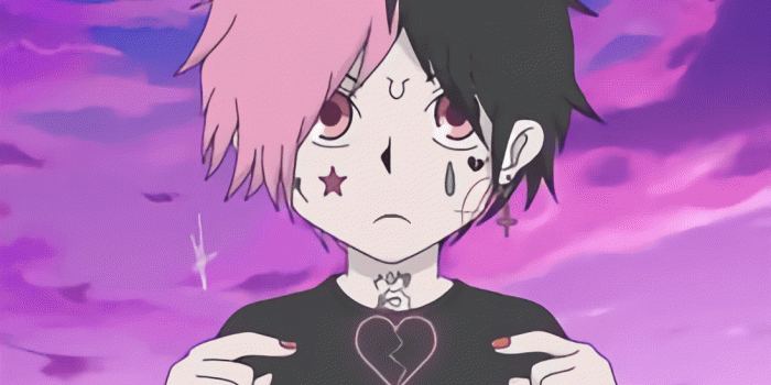 1096x1096 Lil Peep Anime Art – Free Download Wallpaper