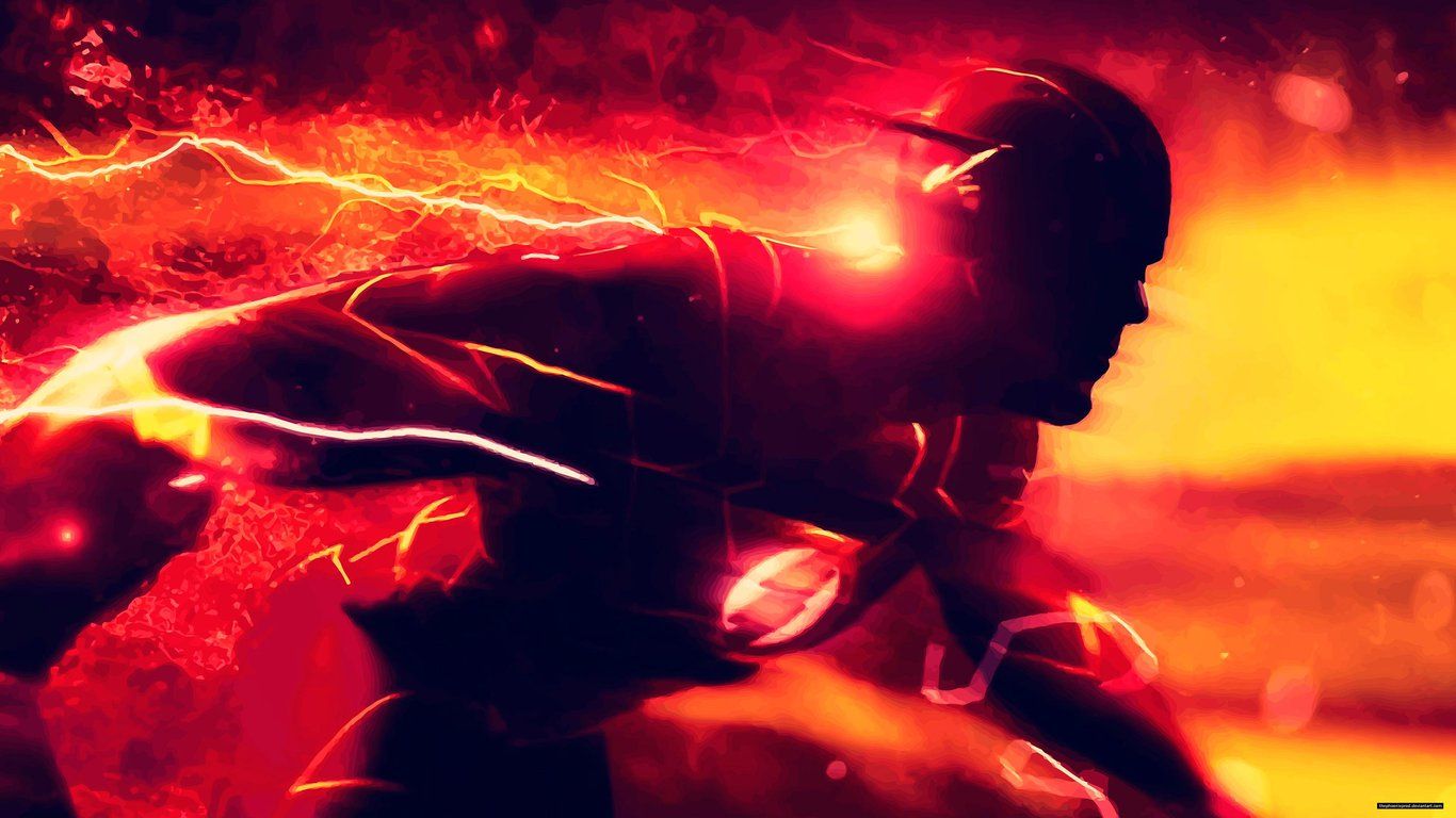 1366x768 Download Flash, Superhero, DC Comics, Character for Laptop Wallpaper