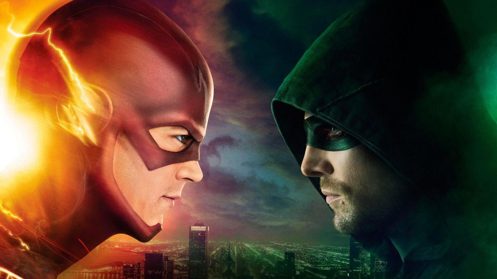 1920x1080 Download Wallpaper 1920x1080 Green arrow, The flash, Seven soldiers