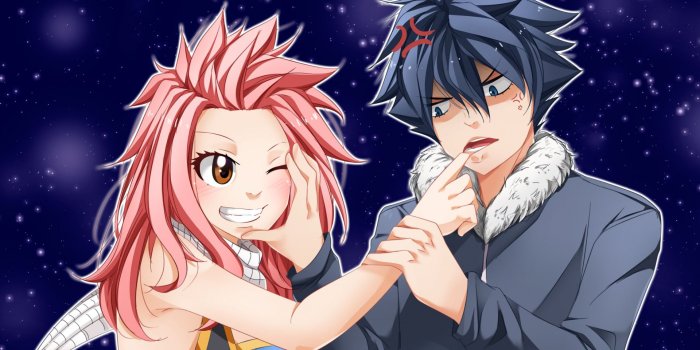 1920x1200 Download wallpapers Fairy Tail, Natsu Dragneel, Gray Fullbuster, art