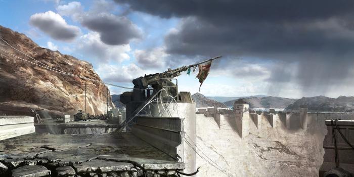3840x2400 Fallout New Vegas Hoover Dam Concept Art ❤ 4K HD Desktop Wallpaper