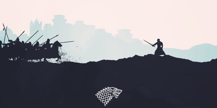 5120x2160 Game of Thrones Stark Logo Minimalist 8K Wallpaper #55