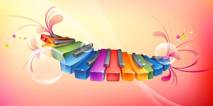 1920x1080 3d Musical Piano Keys Full Hd Wallpapers - Beautiful Keyboard